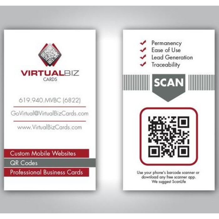 QR Code Visiting Cards