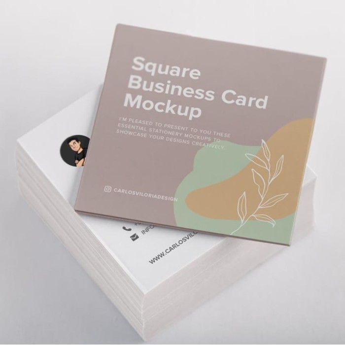 Square Visiting Cards