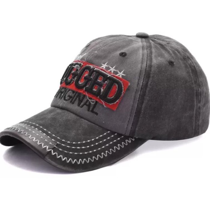 Embroidered Denim Caps