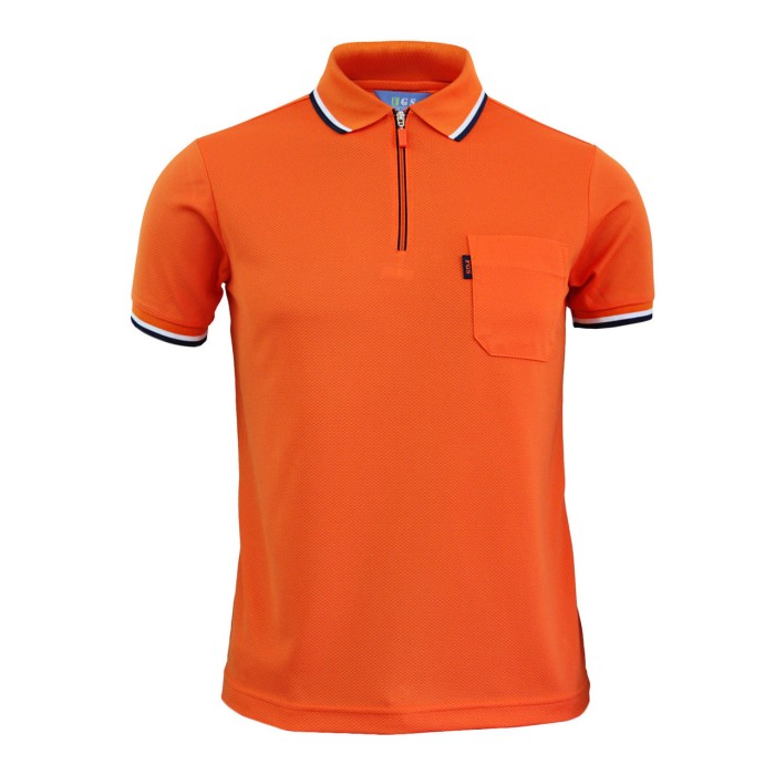 Pikmee Tipline Zipper Polo T-Shirt