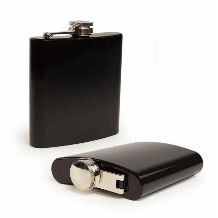 Hip Flask - 7 OZ - Black