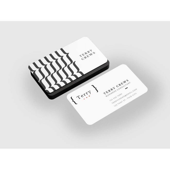 Rounded Corner Visiting Cards