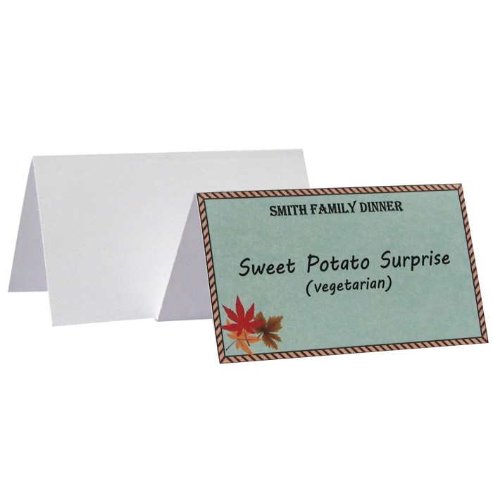 Tent Cards