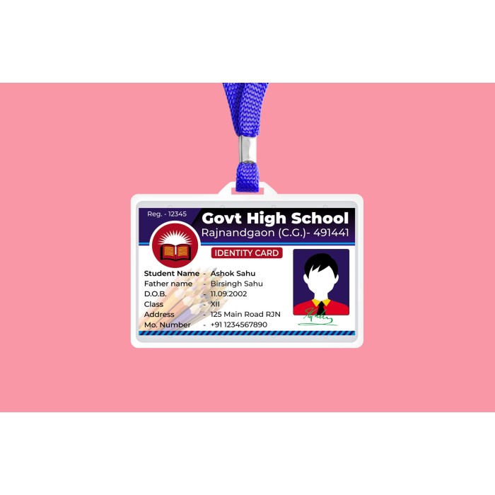 Identity Cards (with Vertical Holder)