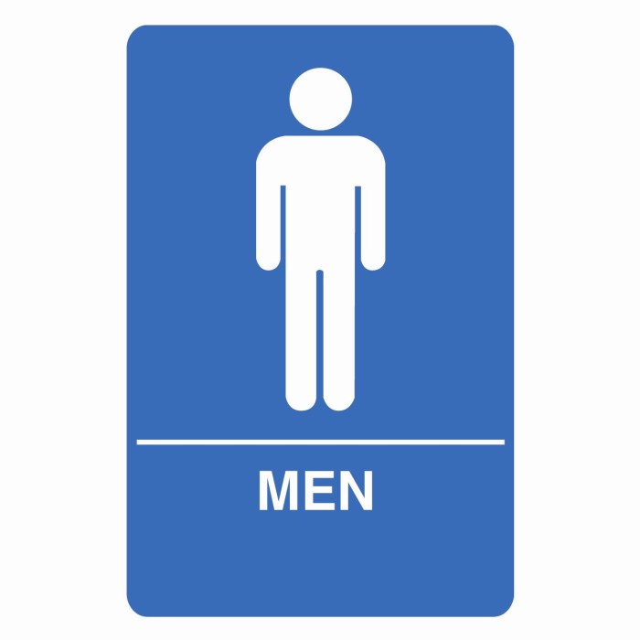Mens Restroom Signs