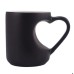 Personalised Heart Cut Handle Printed Mugs