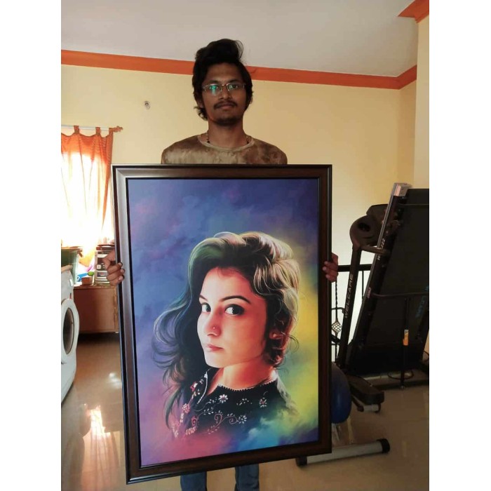 Customised Photo with Frame Wall Mount