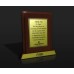 Wooden Plaque Award